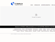 Tablet Screenshot of acupunturamedica.com